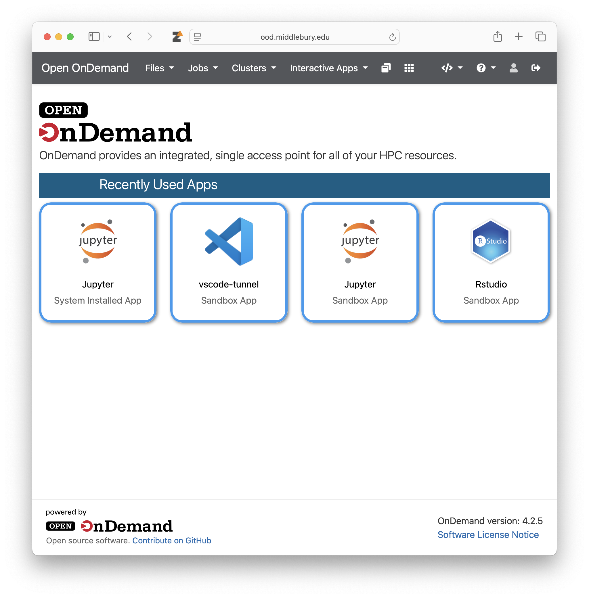 OOD Dashboard